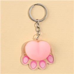 Брелок мялка для ключей «Лапка» 4.6×7 см