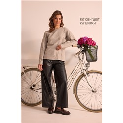 NiV NiV fashion 957 бежевый-меланж, Свитшот