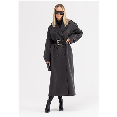 Пальто женское серый