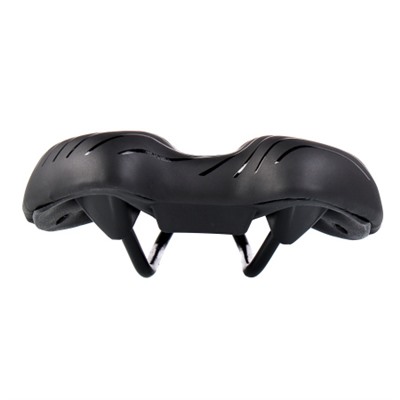 Седло велосипедное MTB COMIRON POGACAR N846 280X160, Технологии: DW, ED. Верх: PU принтованный глянец/Цвет: Чёрный+Красный /уп 30/
