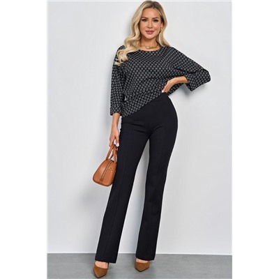 Брюки чёрные из плотного трикотажа