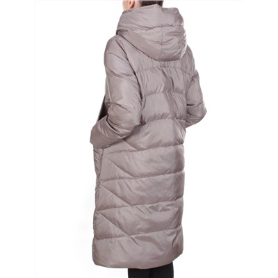 2118 LIGHT GRAY Пальто зимнее женское MELISACITI (200 гр. холлофайбера)