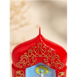 Свеча декоративная «Пасхальная свеча с куличиком», 8×15 см, 180 г