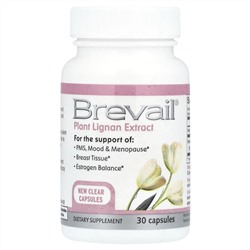 Barlean's, Brevail, экстракт лигнана из растений, 30 капсул