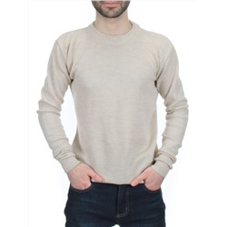 L632 LIGHT BEIGE Джемпер мужской (100% шерсть)