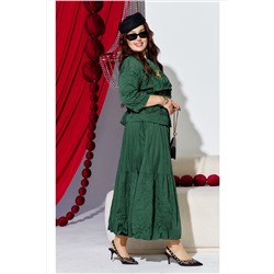 Жакет, юбка Vittoria Queen 27743 изумрудный