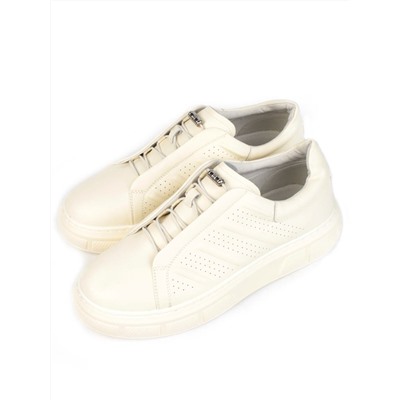 05-PDL256-2 LT. BEIGE Кроссовки женские (натуральная кожа)
