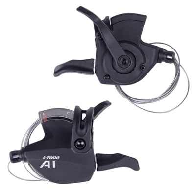 MTB. Шифтер левый L-TWOO LTWOO A1 3ск., Shimano совместим, Кабель со сверхнизким трением. Индикатор передачи, 133 г/уп 100/