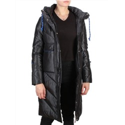 9190 BLACK Пальто зимнее женское EVCANBADY (200 гр. холлофайбера)