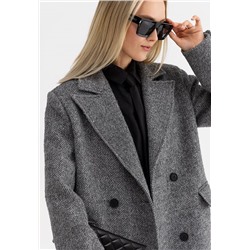 Пальто женское серый