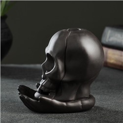 Подставка для благовоний TAKE IT EASY «Череп», набор благовоний конусы, стелющийся дым, 10×8×8 см, с подсветкой, батарейки LR=44