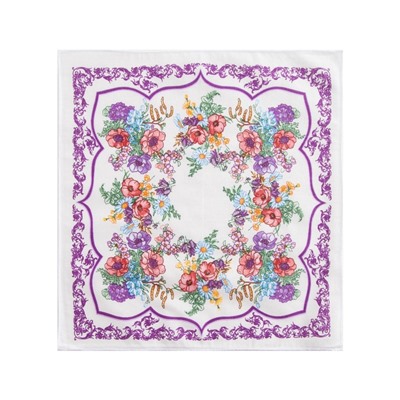 Платки носовые женские «Этель. Летний день», 30×30 см, набор 12 шт.,100% хлопок, рисунок МИКС