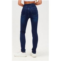 Джинсы женские зауженные P222-0131 синие