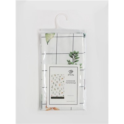 Полотенце «Этель» Flora (вид 2) 40×73 см, 100% хлопок, саржа 190 г/м²