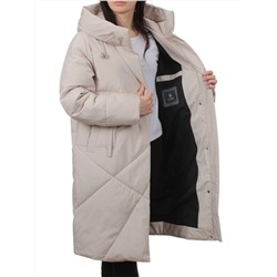 8825 LT. BEIGE Пальто зимнее женское (200 гр. холлофайбер)