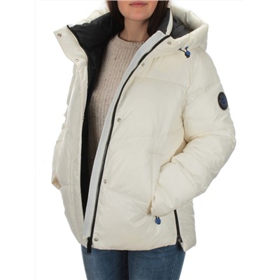 21069 WHITE Куртка зимняя женская Flance Rose (200 гр. холлофайбер)