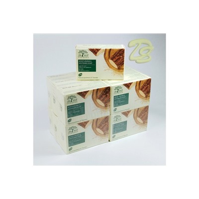 Мыло для увлажнения и отбеливания кожи  De Leaf Thanaka Moisturizing & Whitening Soap 100 g. (набор 12 шт)