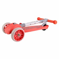 Самокат 3-х колесный SCOOTER Roll midi / HL-817 /уп 10/ розовый