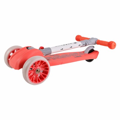 Самокат 3-х колесный SCOOTER Roll midi / HL-817 /уп 10/ розовый