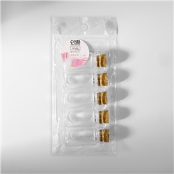Баночки для хранения бисера, d=2×4 см, 5 шт.