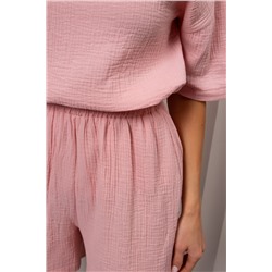 Костюм летний розовый с шортами Кейти №1