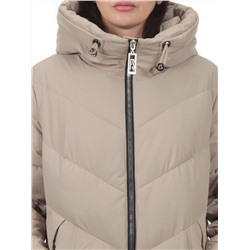 2413 BEIGE Пальто зимнее женское (200 гр. холлофайбер)