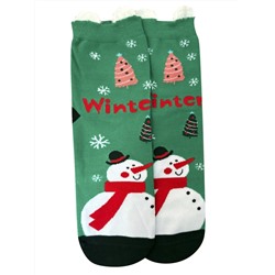 Носки НГ р.35-40 "New Year's magic" Снеговик