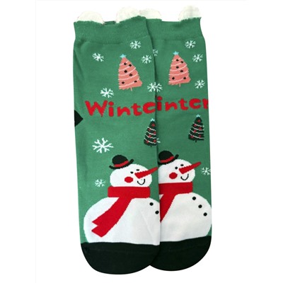 Носки НГ р.35-40 "New Year's magic" Снеговик