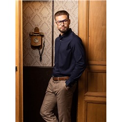 005J Мужская рубашка JenTa синяя