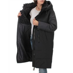 C1041 DK.GRAY Пальто зимнее женское (200 гр .холлофайбер)