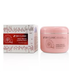 Маска ночная с муцином улитки 3W Clinic Snail Mucus Sleeping Pack
