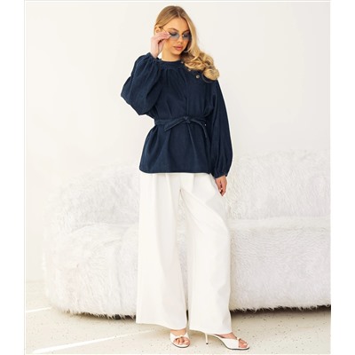 Блуза #КТ80303, синий