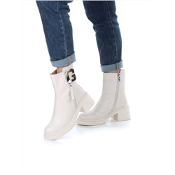 04-M3-L802 BEIGE Ботинки зимние женские (натуральная кожа, натуральный мех)