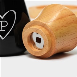 Набор мельниц для специй Magistro, 2 предмета, чёрный, белый