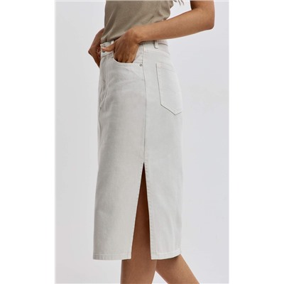 Юбка джинс F512-0203 l.beige