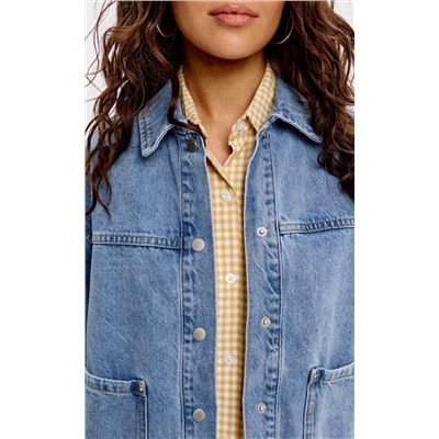 Куртка джинс F612-1259 middle blue