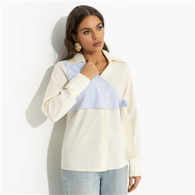 Рубашка из хлопка, Модная цель (желтая)