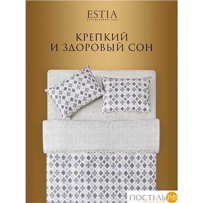 Estia АНСАРИ Простыня на резинке 160х200х30, 1 пр, хл.
