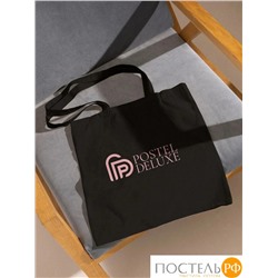 Сумка холщовая 35х38х5 см, ручки 54х2,5 см, 100% хлопок, черная