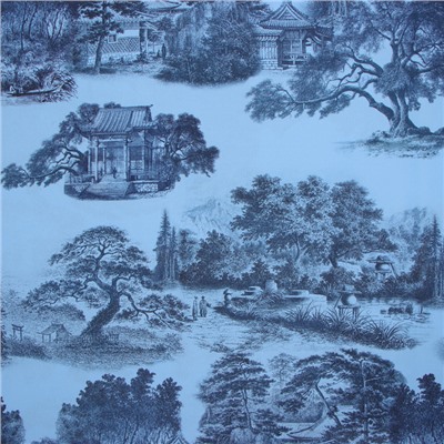 Шторы портьерные «Этель» Japanese garden, 145×260 см, 2 шт., 140 г/м²