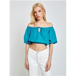 Блузка жен. Freesia_blouse бирюзовый CONCEPT CLUB