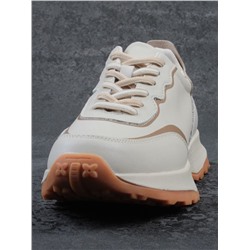 03-YC353-1 BEIGE Кроссовки женские (натуральная кожа)