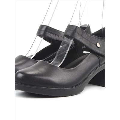 06-DHL104-D1 BLACK Туфли женские (натуральная кожа)