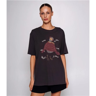 Футболка #КТ3612, графит