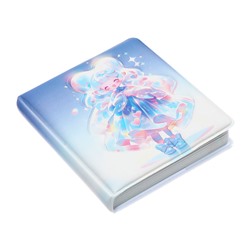 Записная книжка подарочная 96л,линия, цветной блок,обложка ПВХ 3D Аниме (9,5х10,5см)