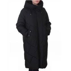 A621 BLACK Пальто зимнее женское (200 гр. холлофайбер)