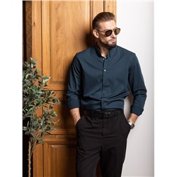 005J Мужская рубашка JenTa изумруд