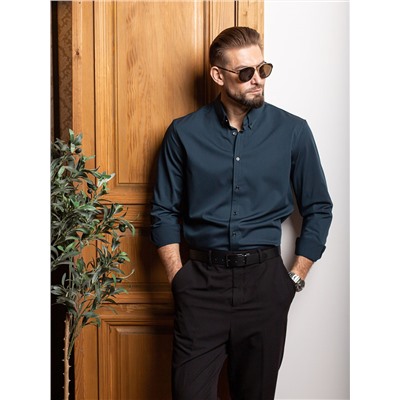 005J Мужская рубашка JenTa изумруд