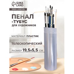 Пенал - тубус для кистей «ЗХК», телескопический 21-37 см, пластиковый, DK11311