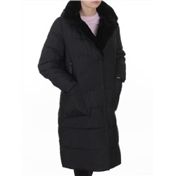 8806 BLACK Пальто зимнее женское (200 гр. холлофайбер)